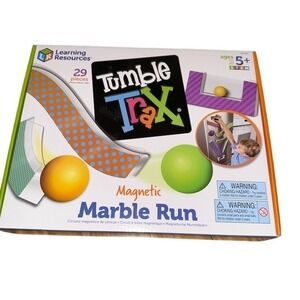 Learning Resources Tumble Trax Magnetic Marble Run STEM 29 Pieces educational